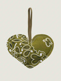 Christmas Bauble - Heart - Bronze / Week-End Green