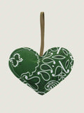 Christmas Bauble - Heart - Bronze / Week-End Green