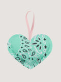 Christmas bauble - HEART - Mint / Lilac