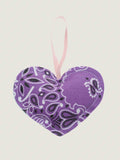 Christmas bauble - HEART - Mint / Lilac