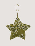 Christmas bauble - STAR - Bronze / Green Week-End