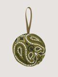 Christmas bauble - ROUND - Bronze / Week-End Green