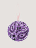 Christmas bauble - ROUND - Mint / Lilac