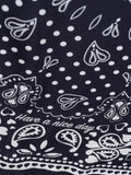 Silk bandana - BLACK MI COLAZON - Small Size