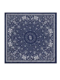 Silk bandana - NAVY MI COLAZON - Small Size