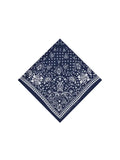 Silk bandana - NAVY MI COLAZON - Small Size