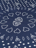 Silk bandana - NAVY MI COLAZON - Small Size