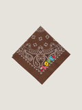 Bandana - Petite Broderie - LOVE - Marron