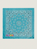 Bandana - Petite Broderie - LOVE - Pétrole