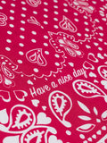 Silk bandana - RED MI COLAZON - Small Size