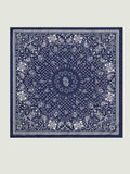 Silk bandana - NAVY MI COLAZON - Small Size