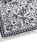 Silk bandana - WHITE MI COLAZON - Small Size