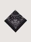 Silk Bandana - BLACK - Large Size