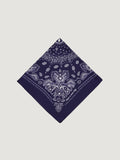 Silk Bandana - NAVY - Large Size