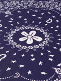 Silk Bandana - NAVY - Large Size