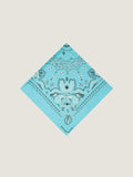 Silk Bandana - TURQUOISE - Large Size