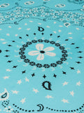 Silk Bandana - TURQUOISE - Large Size