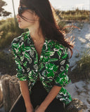 Silk Shirt - ALOHA - Green