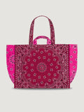 Maxi Cabas Tote - MAMA - Burgundy / Fuchsia