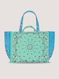 Maxi Cabas Matelassé - TRAVEL - Mint / Pale Blue