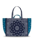 Maxi Cabas Tote - HOLIDAYS - Navy / Petrol