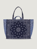 Maxi Cabas Tote - HOLIDAYS - Navy / Petrol