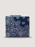 Mini Pochette Zippée Matelassée - COEUR - Navy / Pétrole