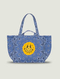 Moyen Cabas Matelassé - HAPPY FACE - All Chambray