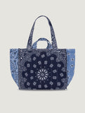 Moyen Cabas Matelassé - HOLIDAYS - Navy/ Chambray