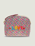 Small Toiletry Bag Liberty - LOVE - Burgundy