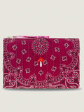 Pochette Matelassée Ordinateur - CHAMPIGNON - Bordeaux / Fuchsia