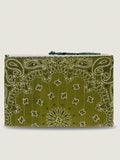 Quilted Laptop Sleeve - CLOVER - Bronze / Weekend Green