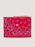 Pochette Zippée Matelassée - COEUR - Real Red / Burnt Orange