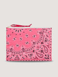 Pochette Zippée Matelassée - COEUR - Strawberry Pink / Real Red