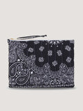 Pochette Zippée Matelassée - HAPPY FACE - All Black