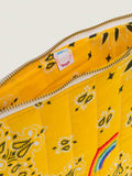 Pochette Zippée Matelassée - RAINBOW - All Gold Yellow