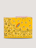 Pochette Zippée Matelassée - RAINBOW - Gold Yellow / Strawberry Pink