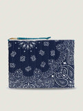 Pochette Zippée Matelassée - RAINBOW - Navy / Petrole