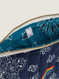 Pochette Zippée Matelassée - RAINBOW - Navy / Petrole