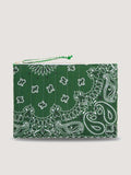 Pochette Zippée Matelassée - TRÈFLE - Vert Week-end / Vert Gazon