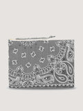 Pochette Zippée Matelassée - YIN & YANG - Pale Grey / Dark Grey