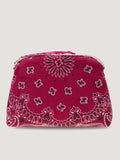 Toiletry Bag - MUSHROOM - Burgundy / Fuchsia