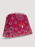 Toiletry Bag - MUSHROOM - Burgundy / Fuchsia