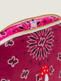 Toiletry Bag - MUSHROOM - Burgundy / Fuchsia