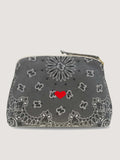 Toiletry Bag - HEART - Dark Grey / Pale Grey