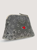 Toiletry Bag - HEART - Dark Grey / Pale Grey