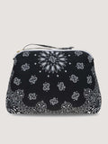 Toiletry Bag - HAPPY FACE - All Black