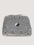 Toiletry Bag - YIN & YANG - Pale Grey / Dark Grey